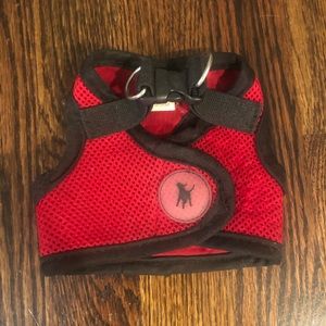 Dog Harness Red with Reflectors